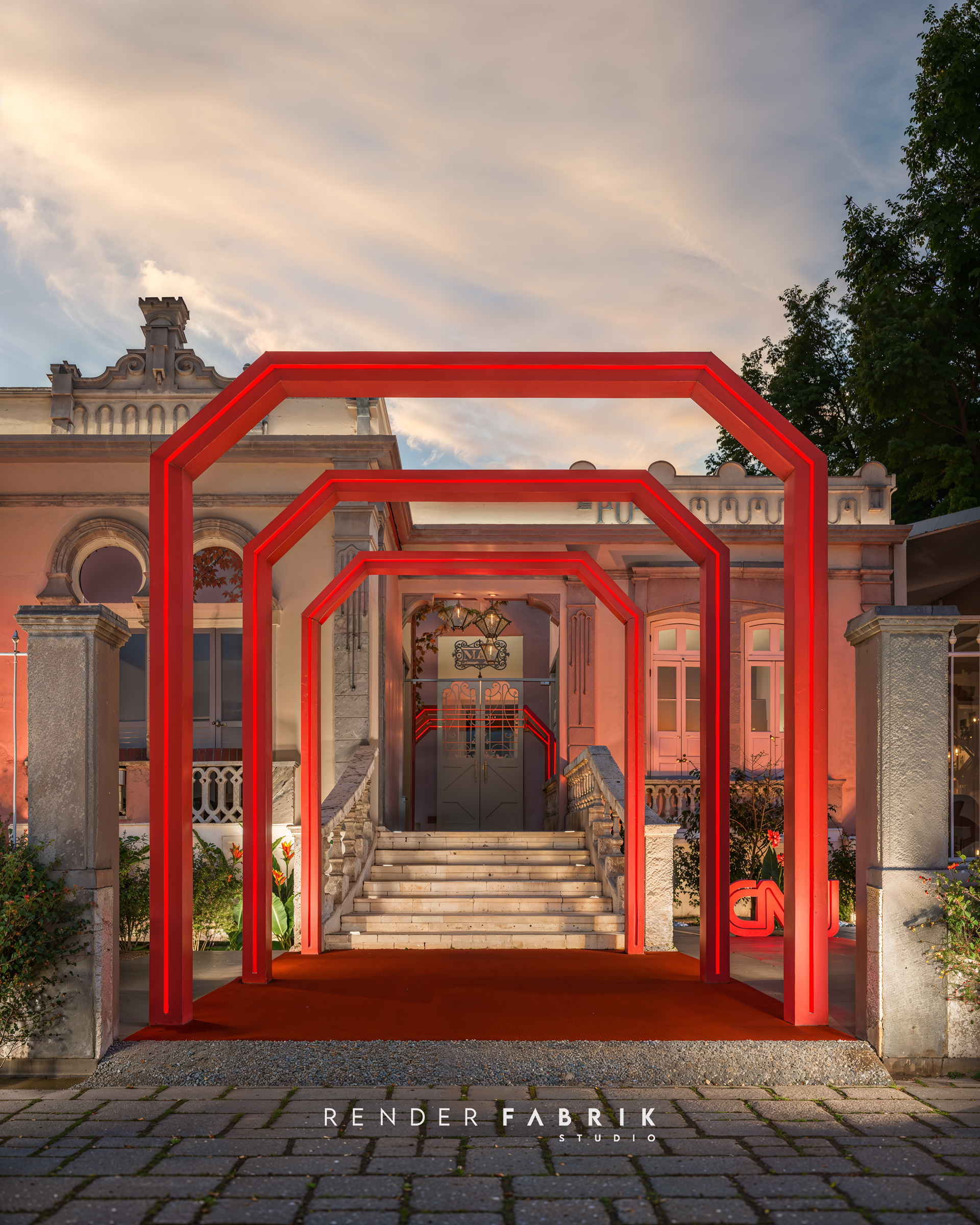 Casa CNN render 3D interior